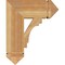 Ekena Millwork Merced Arts & Crafts Rough Sawn Bracket, Western Red Cedar, 6"W x 18"D x 22"H BKT06X18X22MRC03RWR - alternate 4